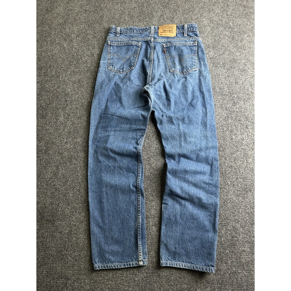 Women's Levi's 505 Regular Fit Straight Leg Blue Jeans 33x30, Size L